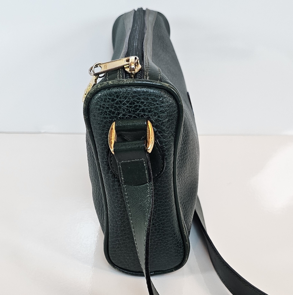 Mark Cross Vintage Green Leather Shoulder Handbag Made in Italy - Picture 3 of 12